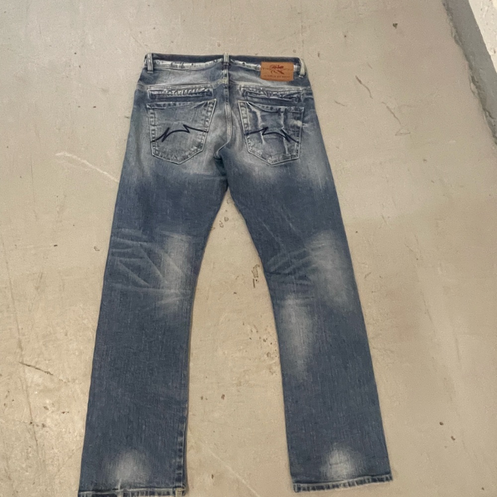 Parasuco Men's Faded Blue Straight Jeans